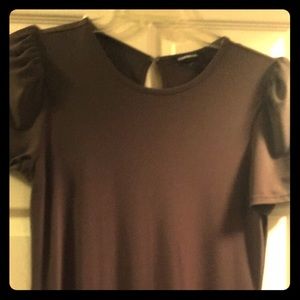 Express size L short puff sleeve top